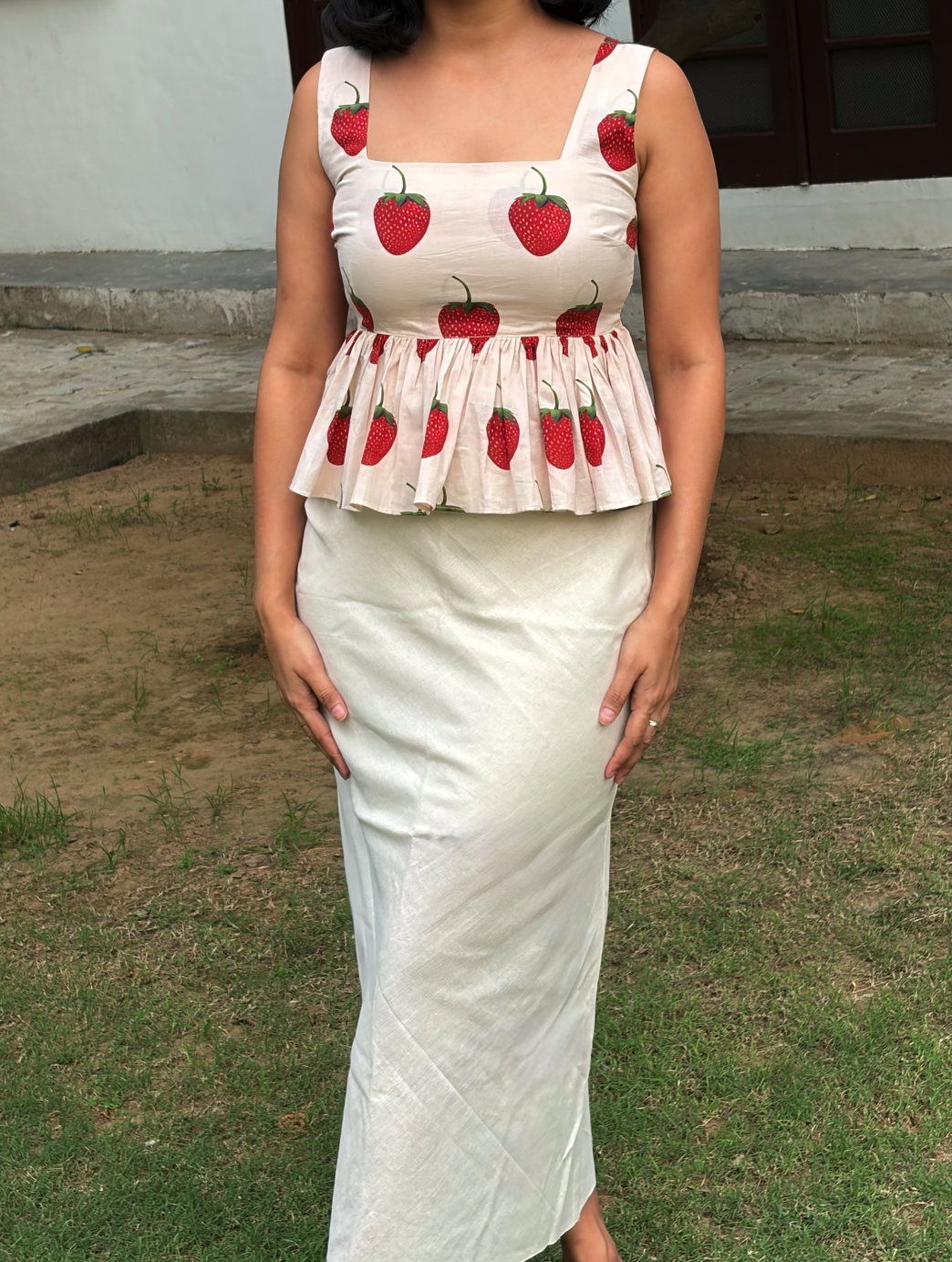 Cotton Midi regular ft Skirt