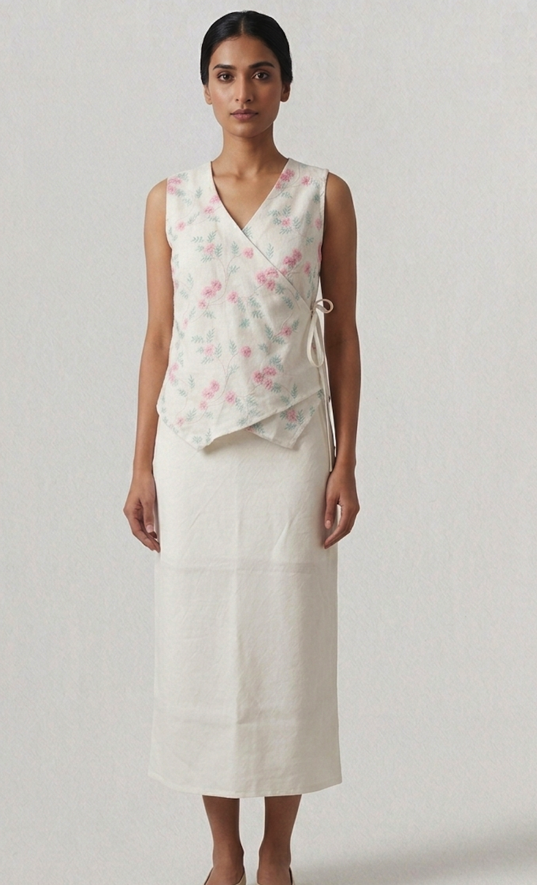 Cotton Midi regular ft Skirt