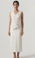 Cotton Midi regular ft Skirt