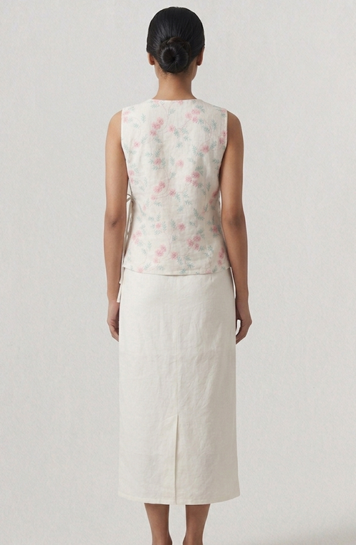 Embroidery Cotton Tie top